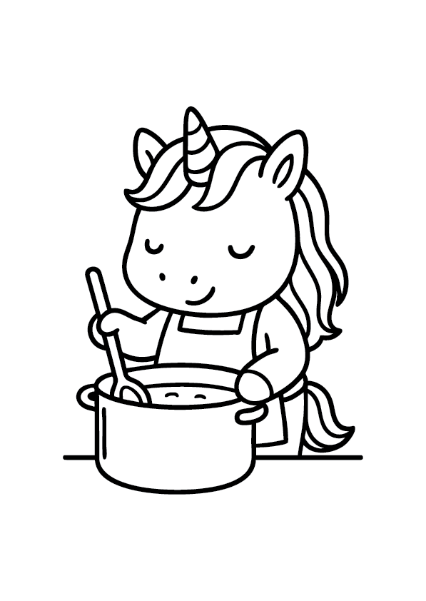 unicorn cooking