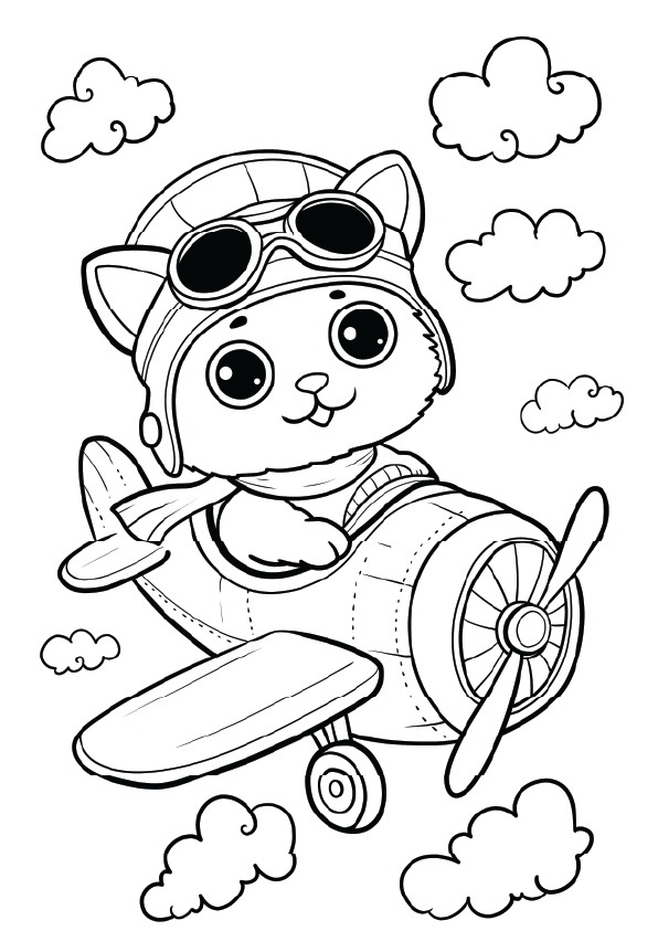 free coloring pages cat