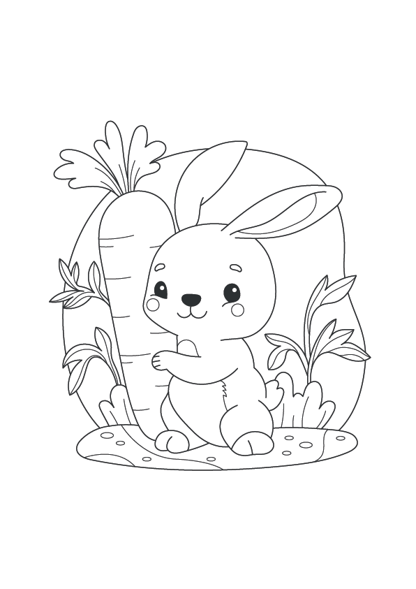 Bunny Coloring Page